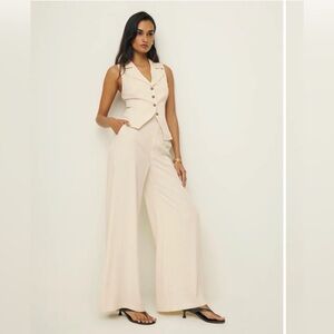 Reformation Taryn Two Piece Set – Size 8 (Sugar)